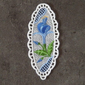 Petit marque-page bleu