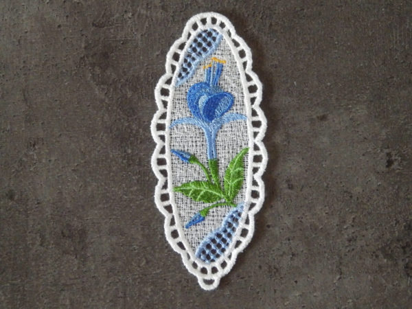 Petit marque-page bleu
