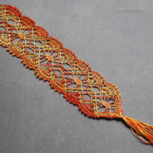 Marque-Page en dentelle orange
