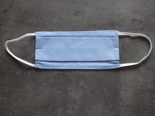 Masque bleu uni
