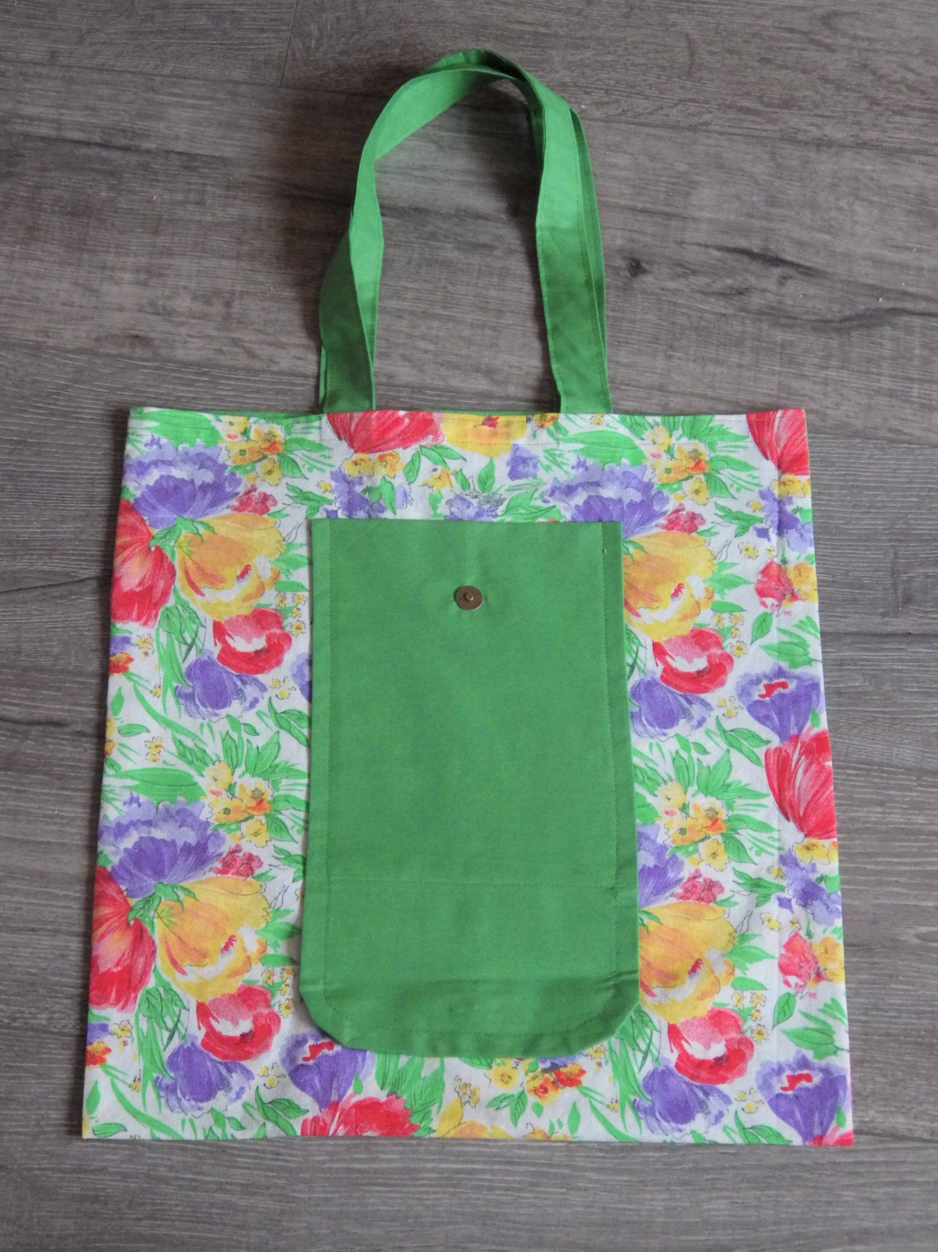 Sac pliable vert (arrière)