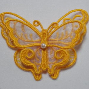 Broche Papillon Jaune