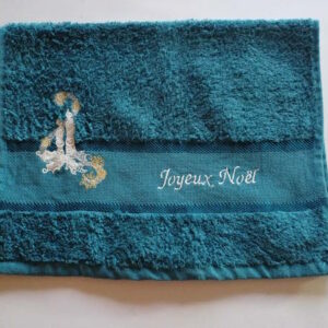 Serviette Invité "Bougie de Noël"